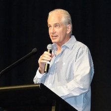 Photo of David Gower OBE