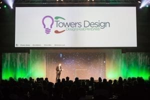 Sharing the story of my company at a conference