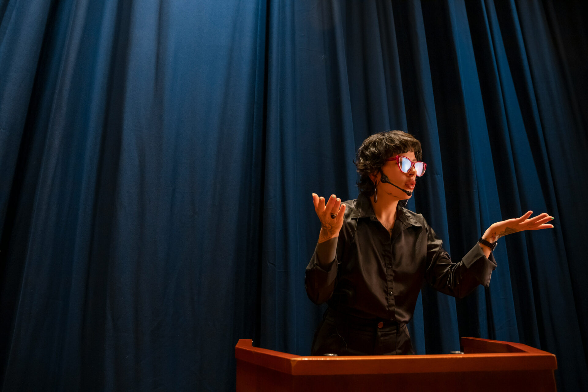 Speaker on Stage giving a Keynote Speech