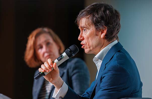 Rory Stewart speaking at a JLA Speakers Breakfast