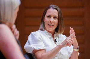 Claire Williams on stage at FOS 2026
